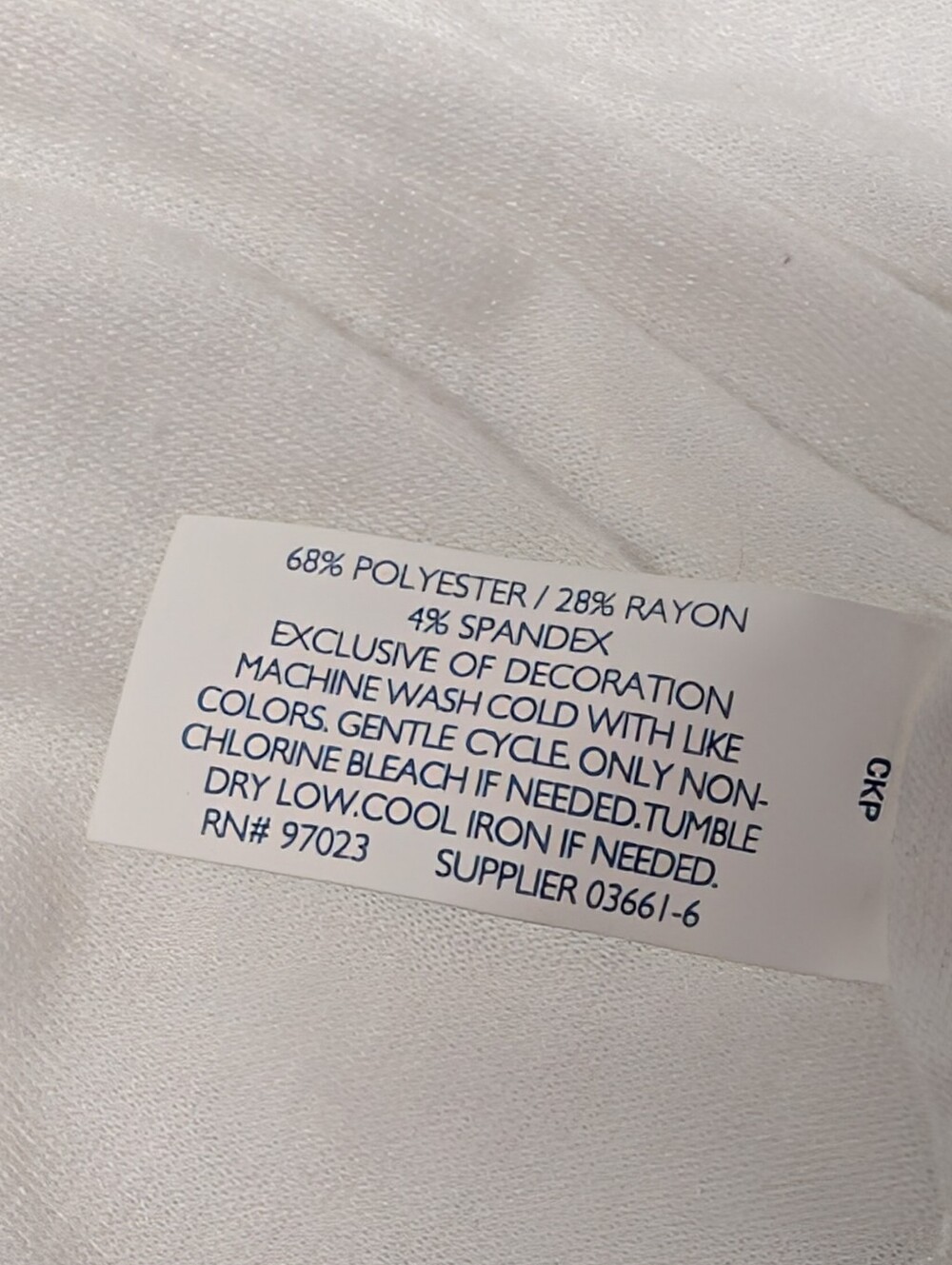 Sonnet Shores White Lace Shoulder Drawstring Waist Pocket Midi Soft Dress 1X - Picture 8 of 8